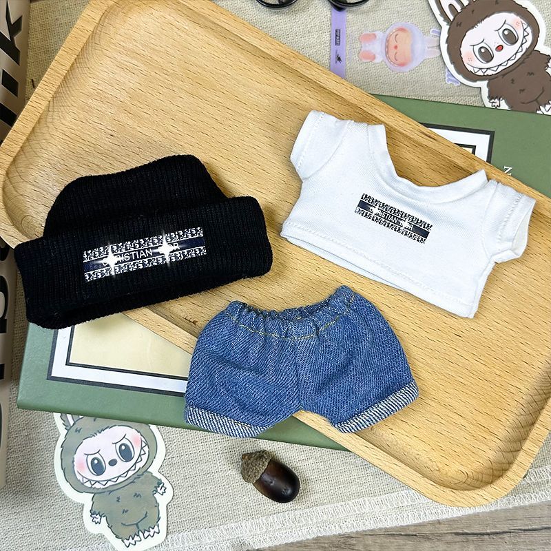 Beanie set labubu clothes