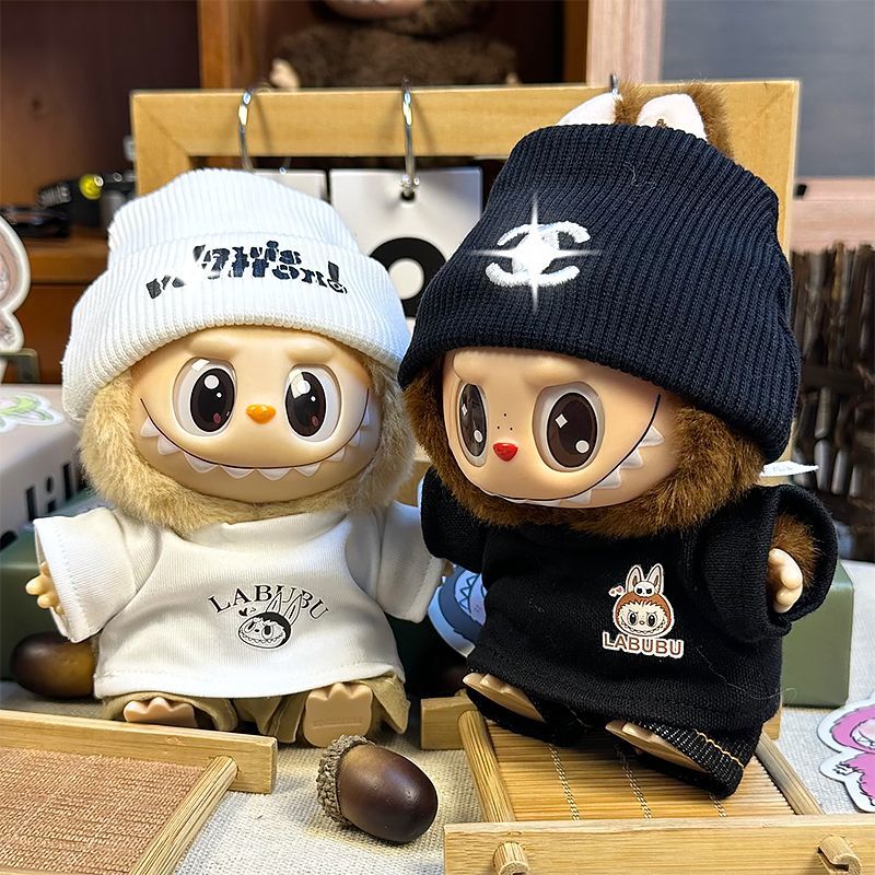 Beanie set labubu clothes