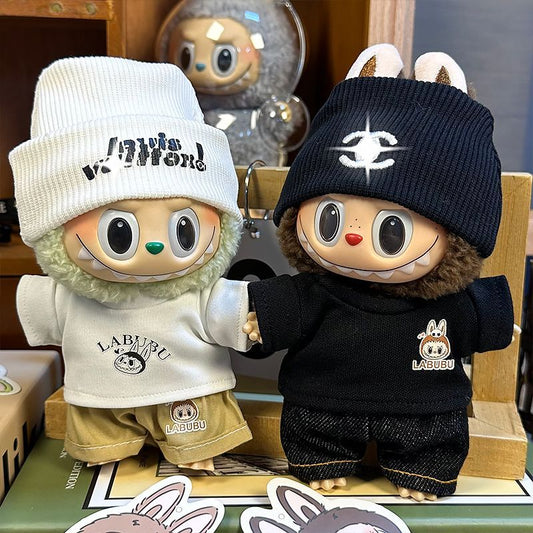 Beanie set labubu clothes